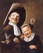 Judith leyster A Boy and a Girl with a Cat and an Eel